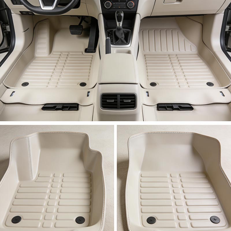 お手入れ簡単なカーフロアマットセット